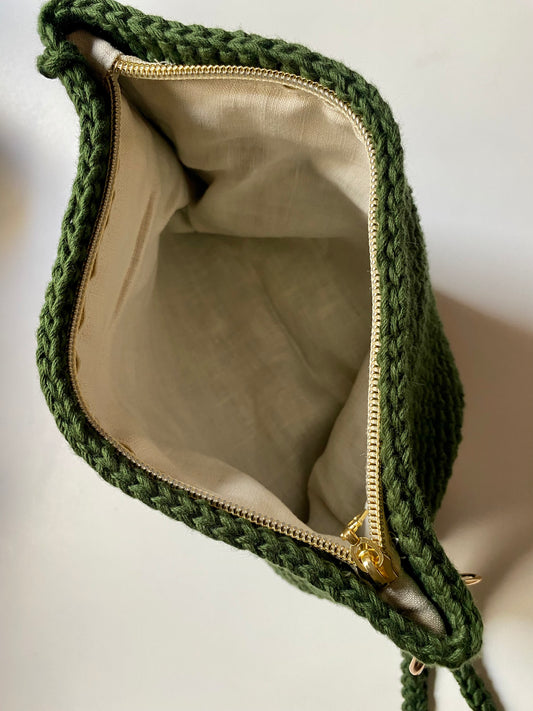 Bolsa Juanita verde escura